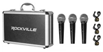 Rockville RMC-3PK Dynamic Microphones Pack, Uni-directional, Metal Build, Xlr,. Fixed Price $78.68.