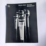 Ev / Electro-voice Pro-line Microphones PL88L PL80 PL91A PL20 Catalog Orig. Fixed Price $14.00.