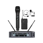 Uhf Wireless Microphone 2CHANNEL Mic, Auto Scan, 300FT Range, Pa Amplifi. Fixed Price $304.88.
