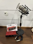 Heil Sound Pr 40 Dynamic Cardioid Studio Microphone Bundle With Audio Interface. Fixed Price $295.00.