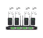 Gtdaudio 4X800 Adjustable Channels Uhf Diversity Wireless Cordless Lavalier/l.... Fixed Price $417.25.