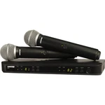 Shure BLX288/PG58 Dual Channel Wireless Handheld Microphone System - H10 Band. Fixed Price $659.00.