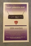 Nady Duet 2 Channel Wireless System User Manual Operating Instructions. Fixed Price $12.99.