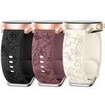 3 Pack Flower Engraved Bands Compatible With Samsung Galaxy Watch 6/5/4 40M. Fixed Price $19.50.