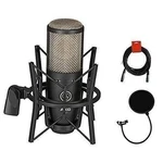 Akg P220 Large Diaphragm Condenser Microphone+case+pop Filter+cable Free Ship. Fixed Price $179.99.