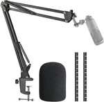 AT2020 Mic Boom Arm Stand With Pop Filter, Compatible Audio-technica. Fixed Price $29.07.