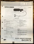 Sony ECM-K120 Microphone Service Manual *original*. Fixed Price $9.97.