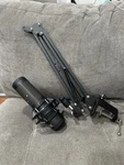 Hyper Quadcast Rgb Usb Microphone With Boom Arm Tested And Working No Box. Fixed Price $80.00.