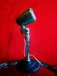Vintage 1950'S Calrad 400 Crystal Microphone Old W Lanier Stand Prop Display. Fixed Price $93.96.