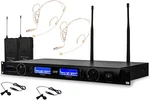 Technical Pro Dual Uhf Wireless Microphone Lapel And Headset System. Fixed Price $199.99.
