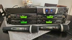 Akg Handheld Wireless Microphone System W/antenna & Indiviudal Power Supplies. Fixed Price $650.00.