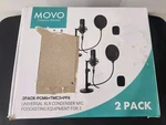 Movo PODPAK2T 2-PACK Universal Xlr Condenser Microphone Podcasting Equipment.. Fixed Price $79.99.