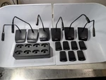 Lot Of Clearone Gooseneck Mic W/ Transmitters & Chargers 910-6002-181 Rf M915. Fixed Price $964.95.