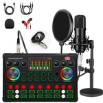 Sktome 48V Xlr Condenser Microphone Bundle With Stand Voice Changer. Fixed Price $104.99.