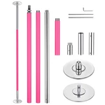 Yescom 12.6 Ft Static Spinning Dancing Pole Kit 45MM Silicone Party Club Pink. Fixed Price $309.90.
