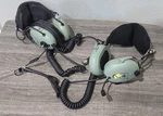 Two Untested Pairs Of David Clark Model 01615-0054 Aviation Headsets. Fixed Price $49.95.