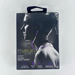 New Amplify By Aduro Wireless Stereo Headset SBN40 Earbuds Built-in Mic Purple. Fixed Price $9.95.