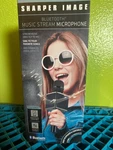 Sharper Image Bluetooth Music Stream Microphone With Built-in Speaker & Usb Rech. Fixed Price $12.00.