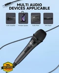 Moukey Wired Dynamic Vocal Microphone Grey 13FT. Fixed Price $27.99.