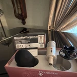 Studio Projects B1 Condenser Microphone Silver Xlr 3 Pin With Shock Mount. Fixed Price $75.00.