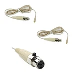 2 Osp HS-09 Earset Mic Replacement Tan Cables W/ Electro-voice TA4F Connectors. Fixed Price $73.99.