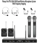 Phenyx Pro PTU-5200-2H2B Quad Wireless Microphone System W/frequency Hopping. Fixed Price $194.12.
