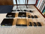 Audio Technica Lavalier Transmitters And Receivers Set. Fixed Price $400.00.