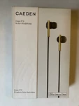 Caeden Linea 2 Ear Headphones Black/ Gold. Fixed Price $7.99.
