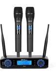 Kmise Wireless Microphone System, Dual Mics,auto Scan & Pair 200FT. Fixed Price $61.88.