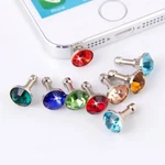 Bling Gem 3.5MM Jack Earphone/mic Dust Plug Port Cap For Apple Iphone 4 6. Fixed Price $8.90.