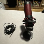 Hyperx Quadcast Usb Condenser Microphone, Black/red, Includes Cable. Fixed Price $35.00.