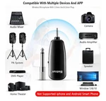 Wireless Headset Microphone System 2-IN-1 W/ Receiver Bietrun WXM01 Uhf. Fixed Price $17.99.