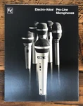 Ev / Electro-voice Pro-line Microphones PL88L PL80 PL91A PL20 + Catalog *orig. Fixed Price $24.97.