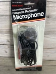 Realistic Radio Shack 33-2001A Dynamic Mike Cassette Recorder Microphone Sealed. Fixed Price $18.70.