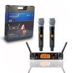Audio 2 Channel Dual Uhf Handheld Wireless Microphone System Dynamic Karaoke. Fixed Price $97.80.