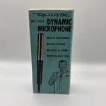 Vintage Realistic MC-1000 Dynamic Microphone W/ Box & Desk Stand Japan. Fixed Price $8.40.