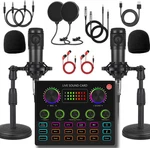 V8MAX Podcast Equipment Bundle For 2, Voice Changer With BM-800 Micropho. Fixed Price $85.89.
