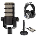 Rode Podmic Dynamic Podcasting Microphone With Stand & Headphones. Fixed Price $119.99.