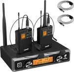 Tonor Uhf Wireless Microphones System With Headset/lavalier Lapel Mics, Black. Fixed Price $171.46.