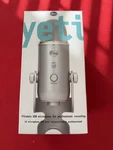 (lightly Used) Blue Yeti Desktop Usb Microphone - Platinum. Fixed Price $45.00.