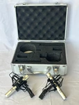 Mxl 603S Matched Pair Cartiod Condenser Microphones With Shockmounts & Case. Fixed Price $180.00.