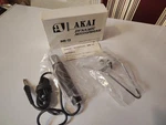 Akai DM-13 Dynamic Microphone With Stainless Steel Stand. Fixed Price $22.95.
