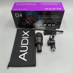 New 1 Pack Audix D4 Hypercardioid Dynamic Instrument Microphone Bundle. Fixed Price $56.00.
