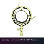 Silver Shock Mount Fits Audio-technica AT5040, AT5047 Microphones. Fixed Price $59.95.