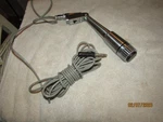 Vintage Monarch TM-18 Dynamic Microphone Silver Japan Cable Cord & Plugs. Fixed Price $29.99.
