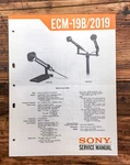 Sony ECM-19B ECM-2019 Microphone Service Manual *original*. Fixed Price $14.97.