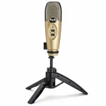 Cad U37 Usb Studio Condenser Vocal Recording Microphone W/ Stand, Champagne Gold. Fixed Price $35.05.