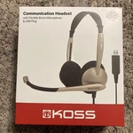 Koss-headphones CS100 Usb Comm Headset W/ Mic 8FT Vol. Fixed Price $18.50.
