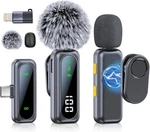 Wireless Microphone Mini For Iphone/android Phone, Led Display Lavalier. Fixed Price $12.98.