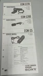 Sony Electret Condenser Microphone Service Manual ECM-S5 ECM-S200 ECM-S220. Fixed Price $16.50.